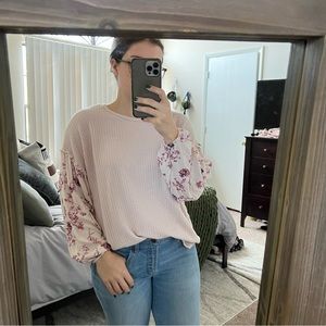 Pink Floral Long Sleeve